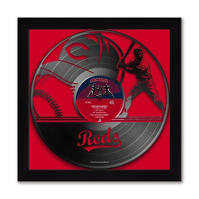 Cincinnati Reds Framed 13" x 13" Vinyl Record Art Print