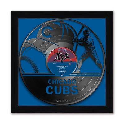 Chicago Cubs Framed 13" x 13" Vinyl Record Art Print