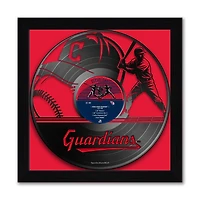 Cleveland Guardians Framed 13" x 13" Vinyl Record Art Print