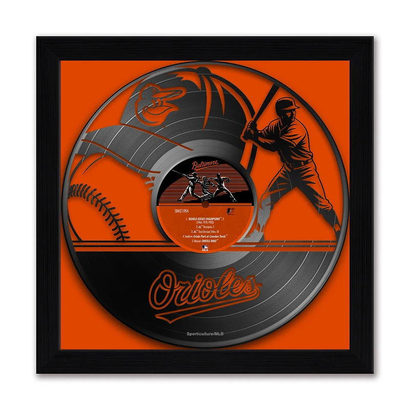 Baltimore Orioles Framed 13" x 13" Vinyl Record Art Print