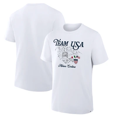 Men's White Team USA 2026 Winter Olympics United T-Shirt