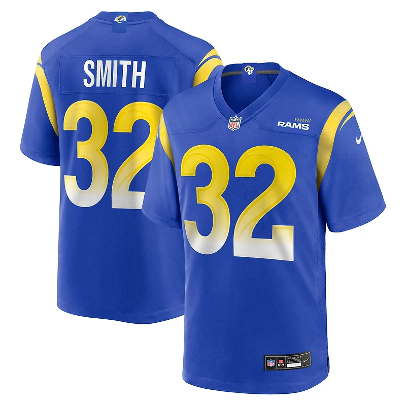 Men's Nike Christopher Smith Royal Los Angeles Rams Team Game Jersey