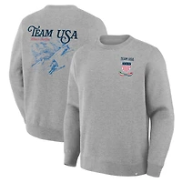 Men's Gray Team USA 2026 Winter Olympics Skiing Sweatshirt