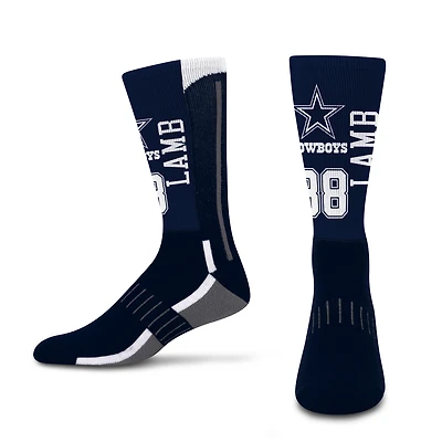 Unisex For Bare Feet CeeDee Lamb Dallas Cowboys Jersey Name & Number Crew Socks
