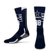 Unisex For Bare Feet CeeDee Lamb Dallas Cowboys Jersey Name & Number Crew Socks
