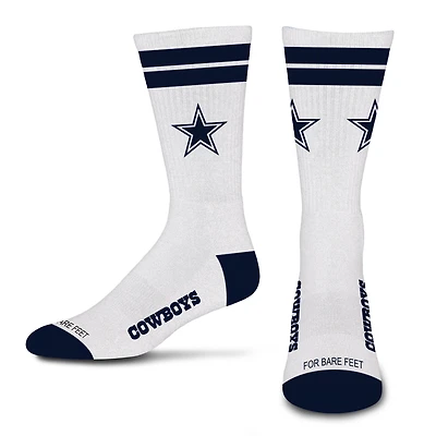 Unisex For Bare Feet  Dallas Cowboys Stripe Crew Socks