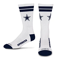 Unisex For Bare Feet  Dallas Cowboys Stripe Crew Socks