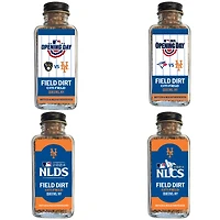 New York Mets Game-Used Four Dirt Jar Bundle