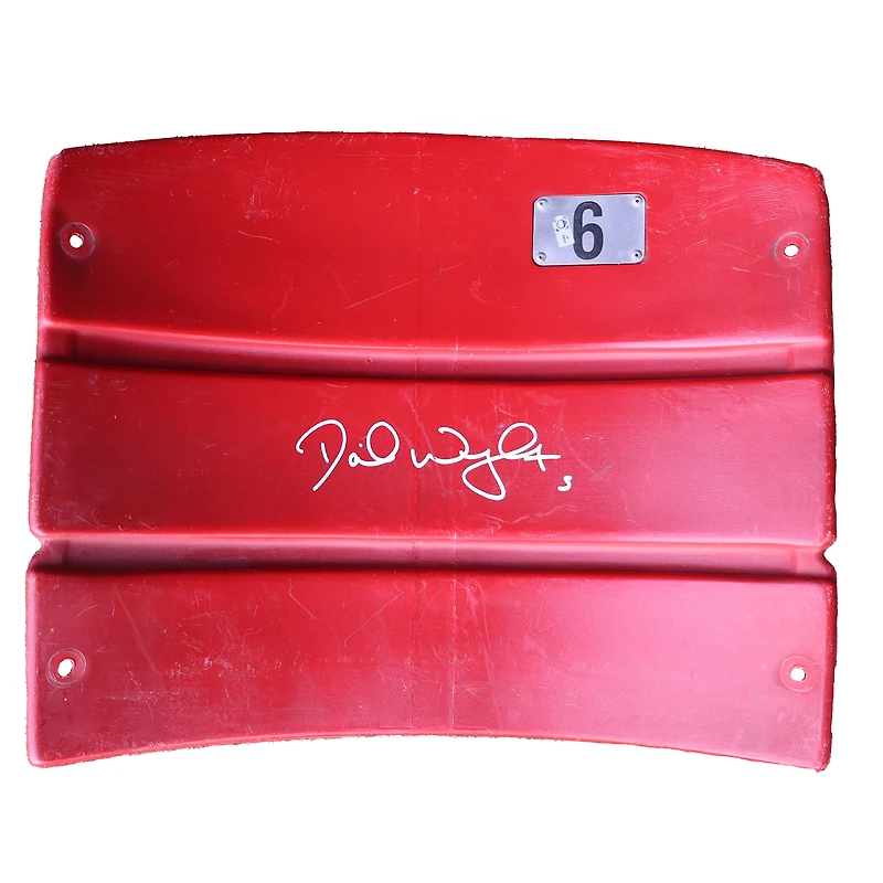 David Wright New York Mets Autographed Shea Stadium Red #6 Seatback