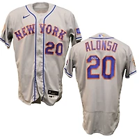 Pete Alonso New York Mets Autographed Game-Used #20 Gray Nike Jersey from May 25th and 27th, 2023