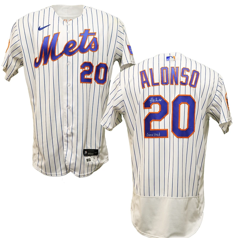 Pete Alonso New York Mets Autographed Game-Used #20 White Nike Jersey from May 16th, 2023