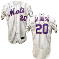 Pete Alonso New York Mets Autographed Game-Used #20 White Nike Jersey from May 16th, 2023