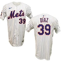 Edwin Díaz New York Mets Game-Used #39 White Nike Jersey from September 14th, 2025