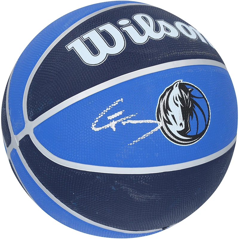 Cooper Flagg Dallas Mavericks Autographed Wilson Tribute Basketball