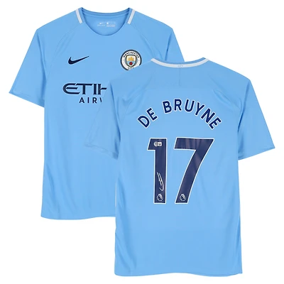 Kevin De Bruyne Manchester City Autographed Nike 2018-19 Home Jersey