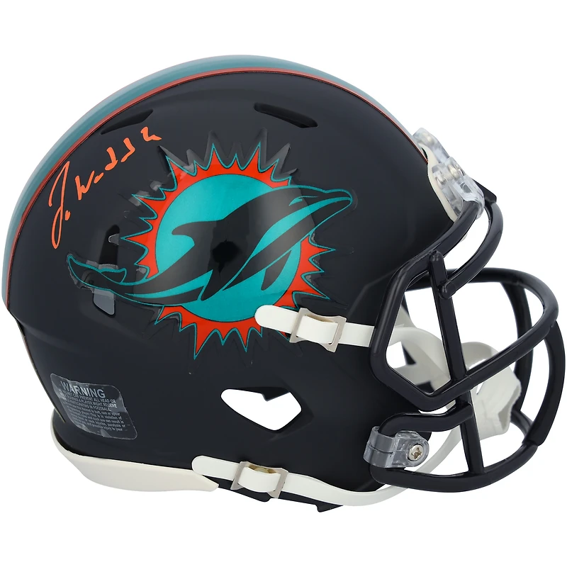 Jaylen Waddle Miami Dolphins Autographed Riddell Rivalry Speed Mini Helmet