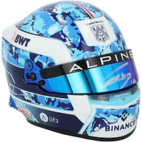 Pierre Gasly BWT Alpine Autographed Blue F1 2025 Season Mini Helmet