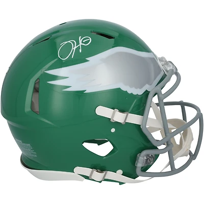 Jalen Hurts Philadelphia Eagles Autographed Riddell Kelly Green Speed Authentic Helmet