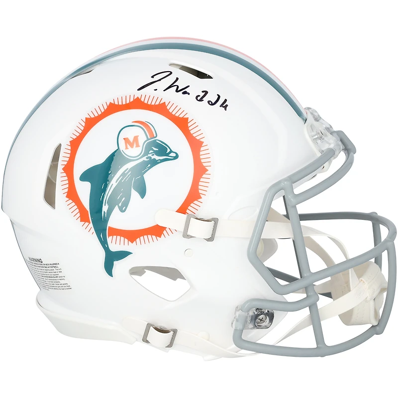 Jaylen Waddle Miami Dolphins Autographed Riddell Tribute Speed Authentic Helmet