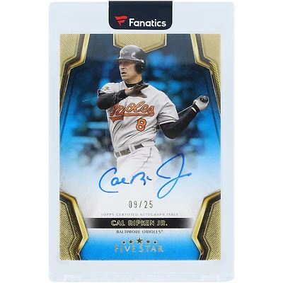 Cal Ripken Jr. Baltimore Orioles Autographed 2024 Topps Five Star Blue #FSA-CR #9/25 Card