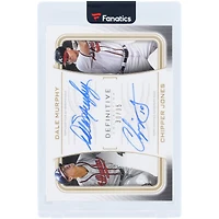 Dale Murphy & Chipper Jones Atlanta Braves Autographed 2023 Topps Definitive Dual Auto #DAC-MJ #30/35 Card