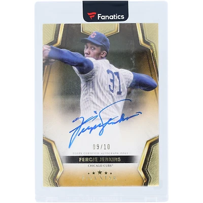 Fergie Jenkins Chicago Cubs Autographed 2024 Topps Five Star Gold #FSA-FJ #9/10 Card