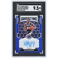David Robinson San Antonio Spurs Autographed 2024-25 Panini Mosaic Blue Prizm #SS-DAV #5/35 SGC Authenticated 9.5 Card