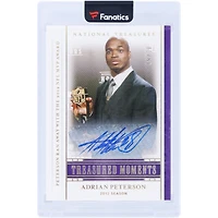 Adrian Peterson Minnesota Vikings Autographed 2020 Panini National Treasures 2012 NFL MVP Award Gold #TM-AP #9/10 Card