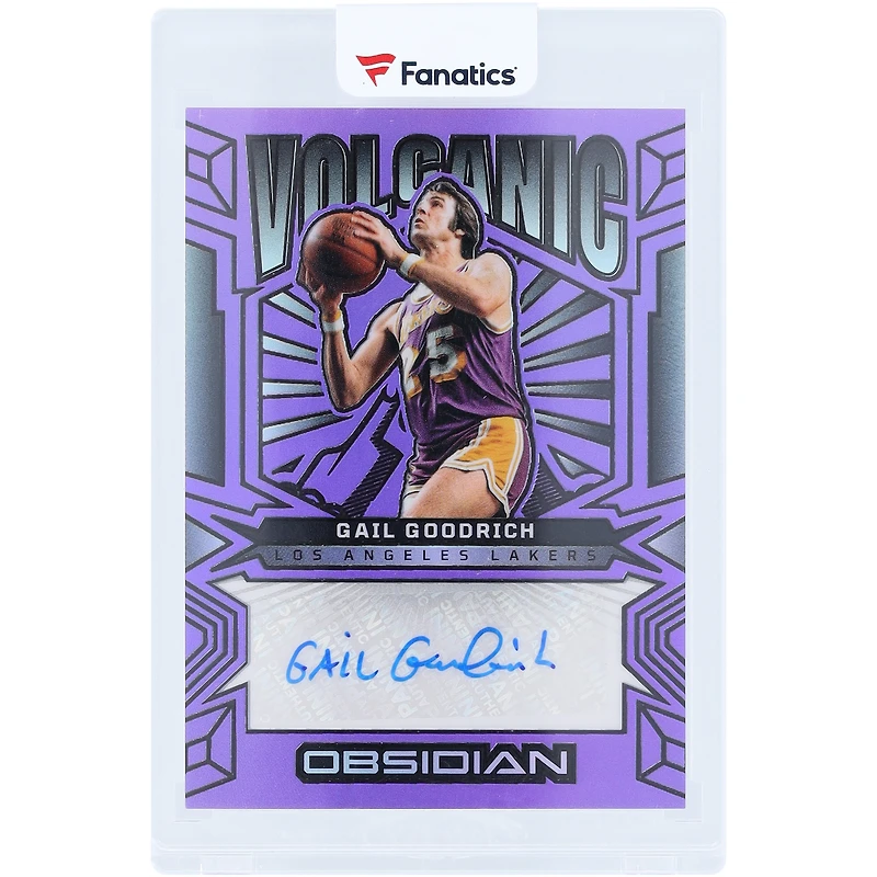Gail Goodrich Los Angeles Lakers Autographed 2024-25 Panini Obsidian Volcanic Purple #VS-GGL #7/49 Card