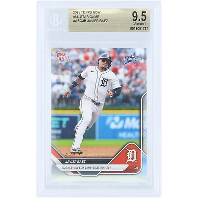Javier Báez Detroit Tigers 2025 Topps Now 2025 MLB All-Star Game Selection - AL #ASG-JB BGS Authenticated 9.5 Card