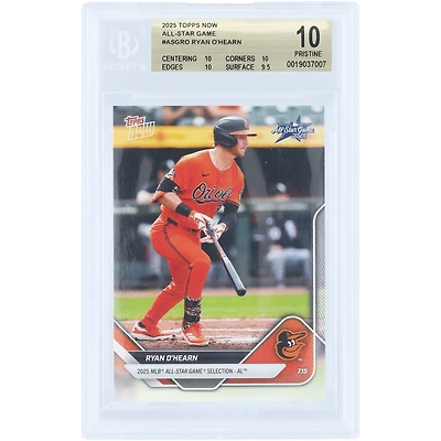 Ryan O'Hearn Baltimore Orioles 2025 Topps Now 2025 MLB All-Star Game Selection - AL #ASG-RO BGS Authenticated 10 Card - 10,10,10,9.5 Subgrades