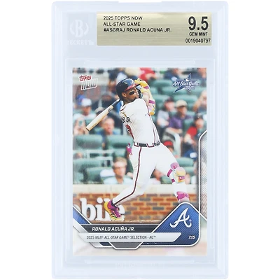 Ronald Acuna Jr. Atlanta Braves 2025 Topps Now 2025 MLB All-Star Game Selection - NL #ASG-RAJ BGS Authenticated 9.5 Card