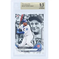 Justin Turner Chicago Cubs 2025 Topps Now Lou Gehrig Day #LGD-JT BGS Authenticated 9.5 Card