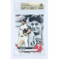 Aaron Nola Philadelphia Phillies 2025 Topps Now Lou Gehrig Day #LGD-AN BGS Authenticated 10 Card - 10,9.5,10,10 Subgrades