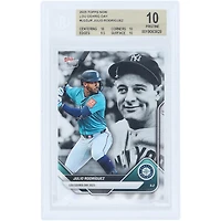 Julio Rodriguez Seattle Mariners 2025 Topps Now Lou Gehrig Day #LGD-JR BGS Authenticated 10 Card - 10,10,9.5,10 Subgrades