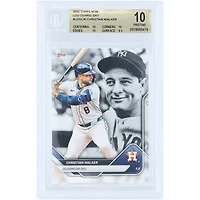 Christian Walker Houston Astros 2025 Topps Now Lou Gehrig Day #LGD-CW BGS Authenticated 10 Card - 10,10,10,9.5 Subgrades