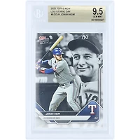 Jonah Heim Texas Rangers 2025 Topps Now Lou Gehrig Day #LGD-JH BGS Authenticated 9.5 Card