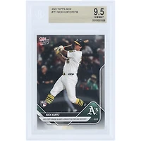 Nick Kurtz Athletics 2025 Topps Now 493-Foot Grand Slam is Longest in Statcast History #711 BGS Authenticated 9.5 Rookie Card