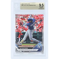 Jac Caglianone Kansas City Royals 2025 Topps Now Call Up Club Top Prospect Rips RBI Double for 1st MLB Hit #262 BGS Authenticated 9.5 Card