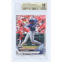 Jac Caglianone Kansas City Royals 2025 Topps Now Call Up Club Top Prospect Rips RBI Double for 1st MLB Hit #262 BGS Authenticated 10 Card - 9.5,10,10,10 Subgrades