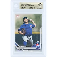 Shota Imanaga Chicago Cubs 2025 Topps Now Road to Opening Day #OD-201 BGS Authenticated 10 Card - 10,10,10,9.5 Subgrades