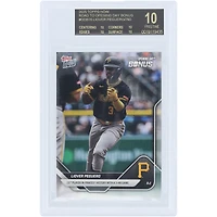 Liover Peguero Pittsburgh Pirates 2025 Topps Now 15th Player in Pirates History with 3-HR Game Black Label #ODB16 BGS Authenticated 10 Card - 10,10,10,10 Subgrades
