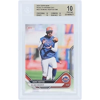Mark Vientos New York Mets 2025 Topps Now Road to Opening Day #OD-179 BGS Authenticated 10 Card - 10,10,10,9.5 Subgrades