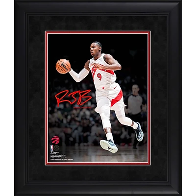 RJ Barrett Toronto Raptors Facsimile Signature Framed 11" x 14" Spotlight Photograph