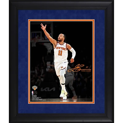 Jalen Brunson New York Knicks Facsimile Signature Framed 11" x 14" Spotlight Photograph