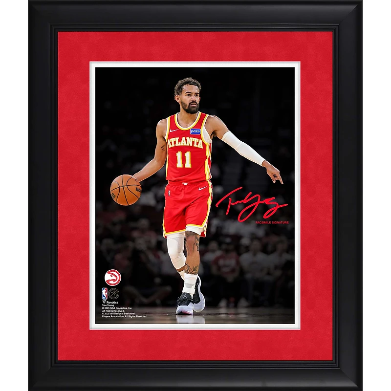 Trae Young Atlanta Hawks Facsimile Signature Framed 11" x 14" Spotlight Photograph