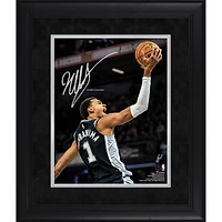 Victor Wembanyama San Antonio Spurs Facsimile Signature Framed 11" x 14" Spotlight Photograph
