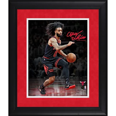 Coby White Chicago Bulls Facsimile Signature Framed 11" x 14" Spotlight Photograph