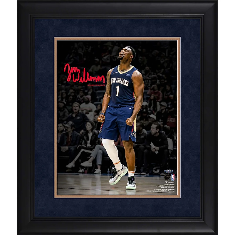 Zion Williamson New Orleans Pelicans Facsimile Signature Framed 11" x 14" Spotlight Photograph