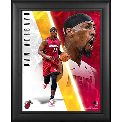 Bam Adebayo Miami Heat Framed 13" x 16" Radiance Collage